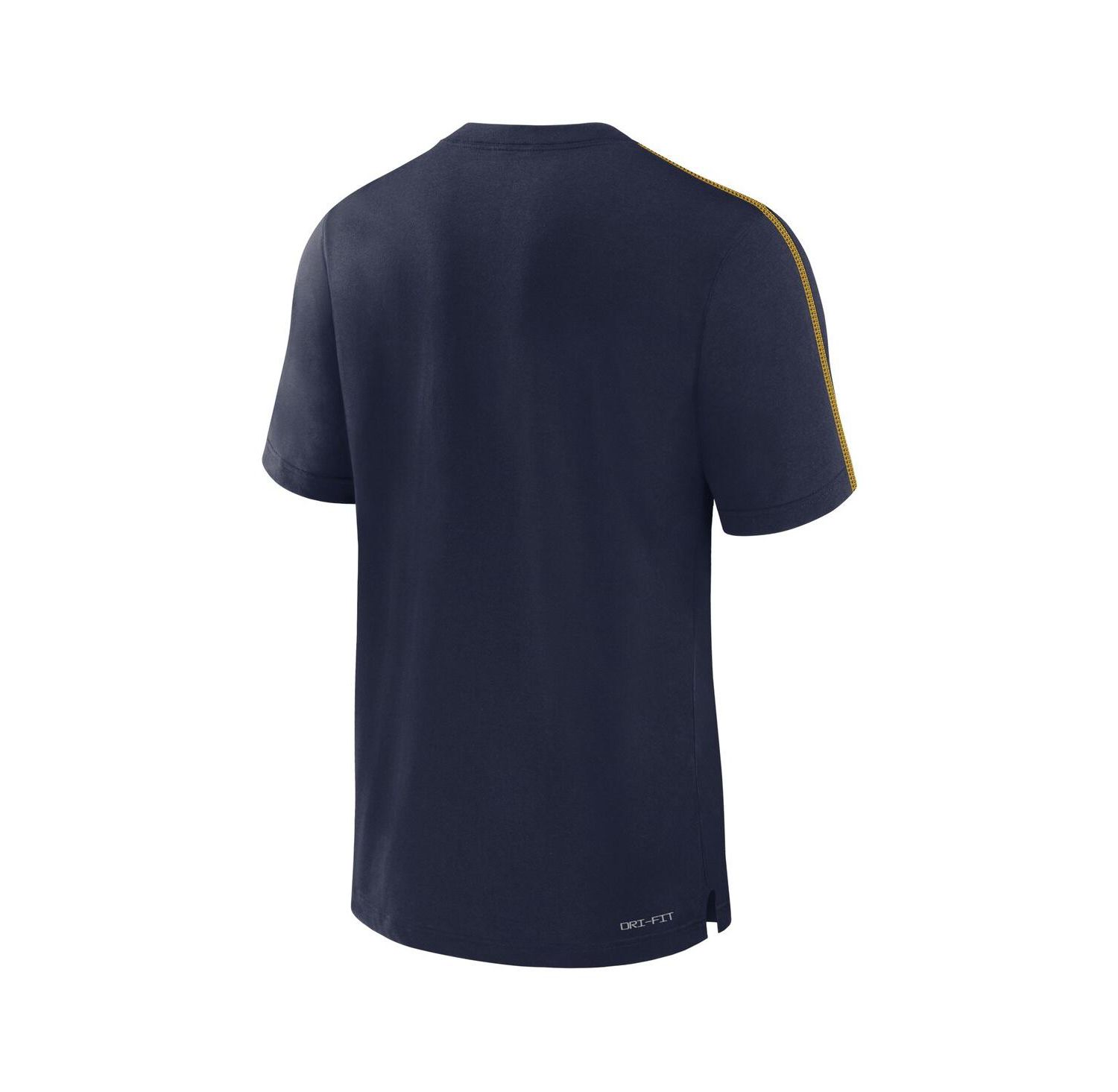 Men's Navy Michigan Wolverines 2024/25 Sideline Player Performance Tri-Blend T-Shirt