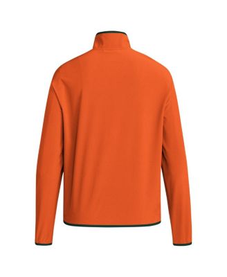 Men's Orange Miami Hurricanes Coaches Sideline Half-Zip Jacket