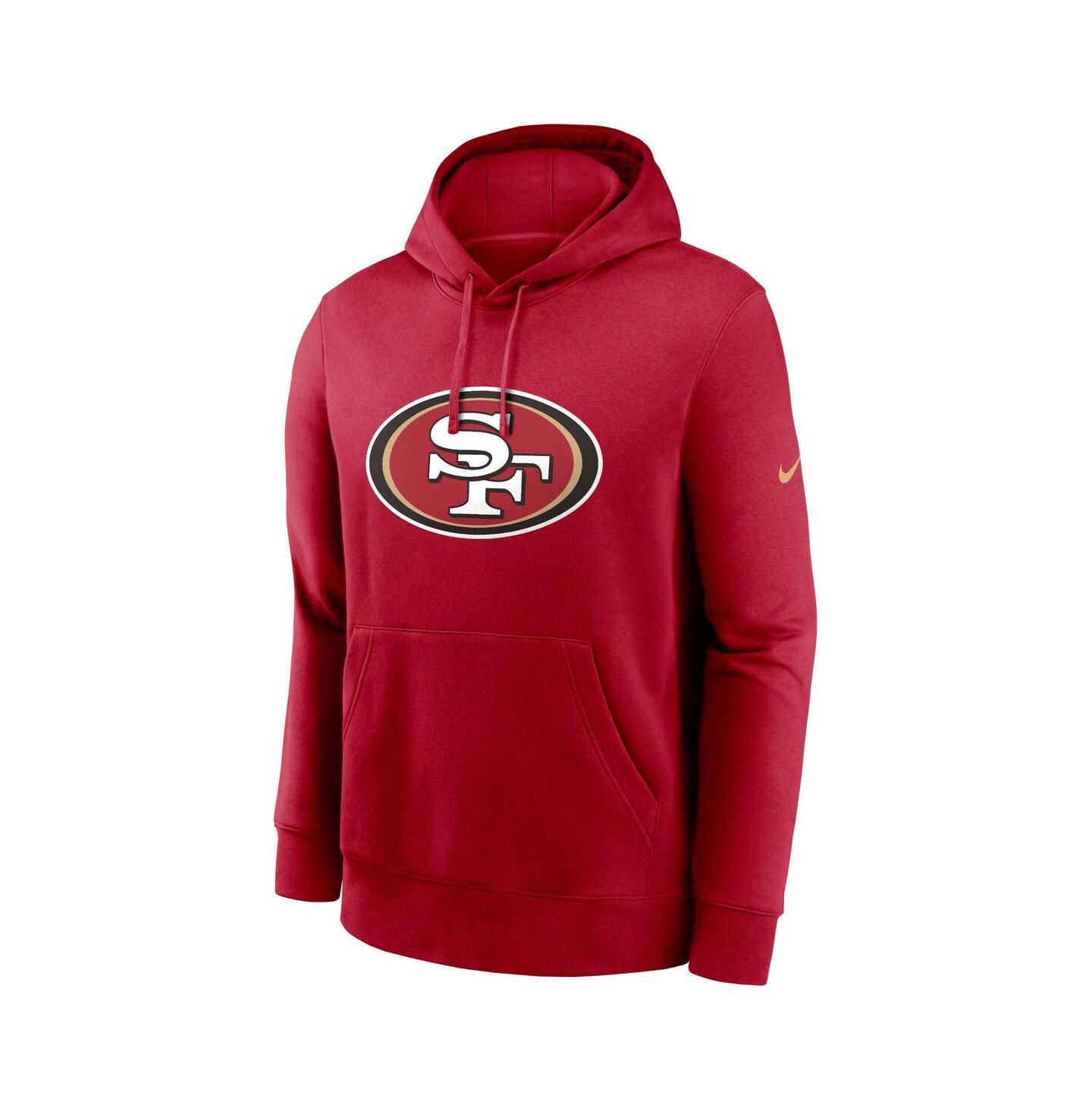 Мужское худи Nike Scarlet San Francisco 49ers Club Logo Pullover — фото 3