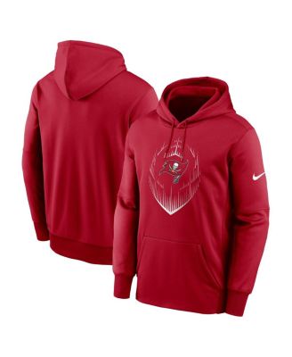 Men s Red Tampa Bay Buccaneers Icon Performance Pullover Hoodie