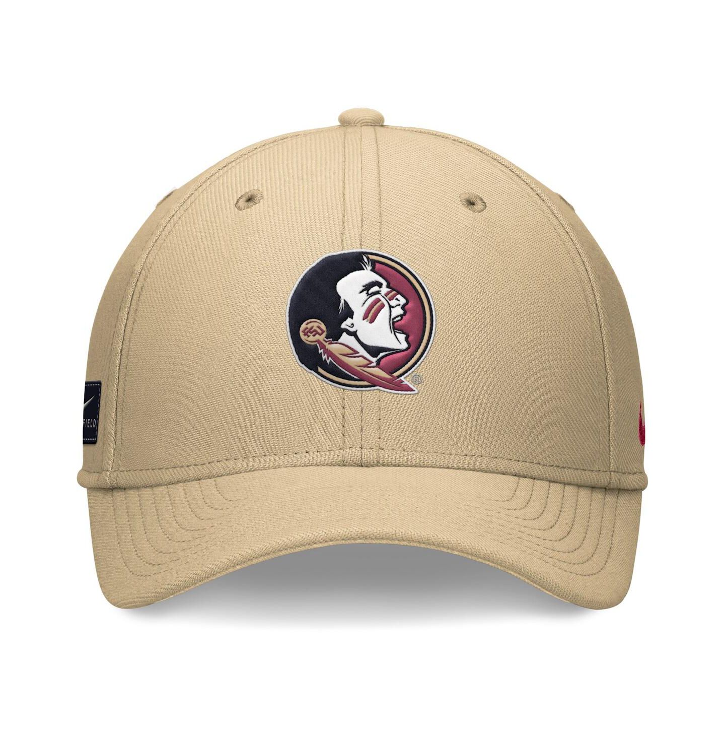 Мужская кепка Nike Gold Florida State Seminoles 2024 On-Field Swoosh Flex Hat — фото 2