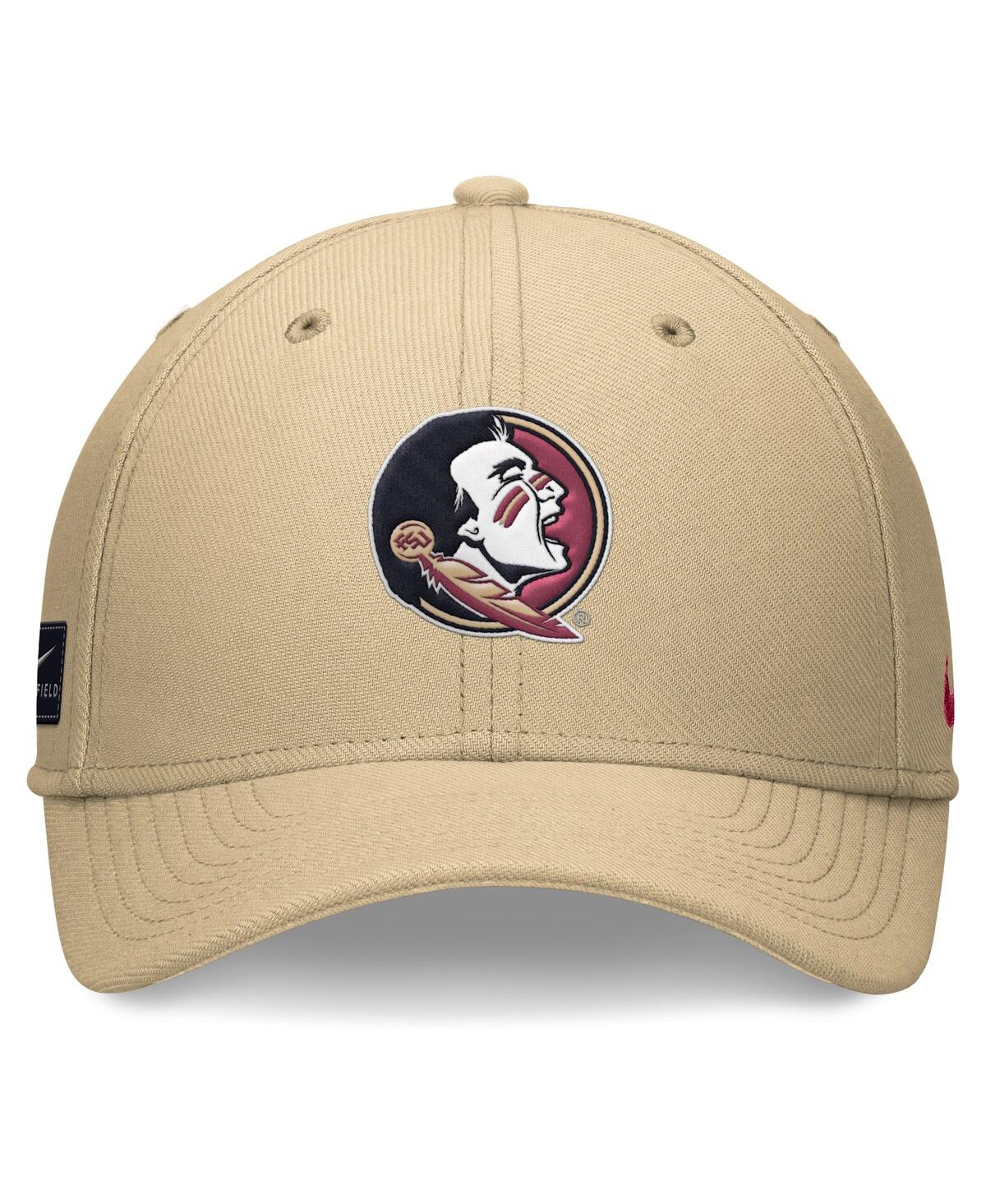 Nike Men's Gold Florida State Seminoles 2024 On-field Swoosh Flex Hat In Gold