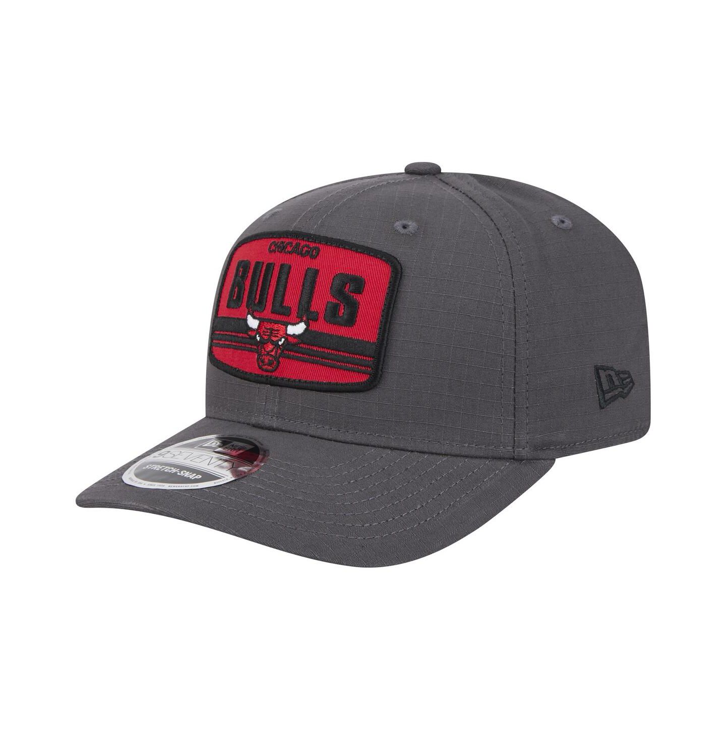Мужская кепка New Era Graphite Chicago Bulls Team Elevated Patch 9SEVENTY Adjustable Hat — фото 1