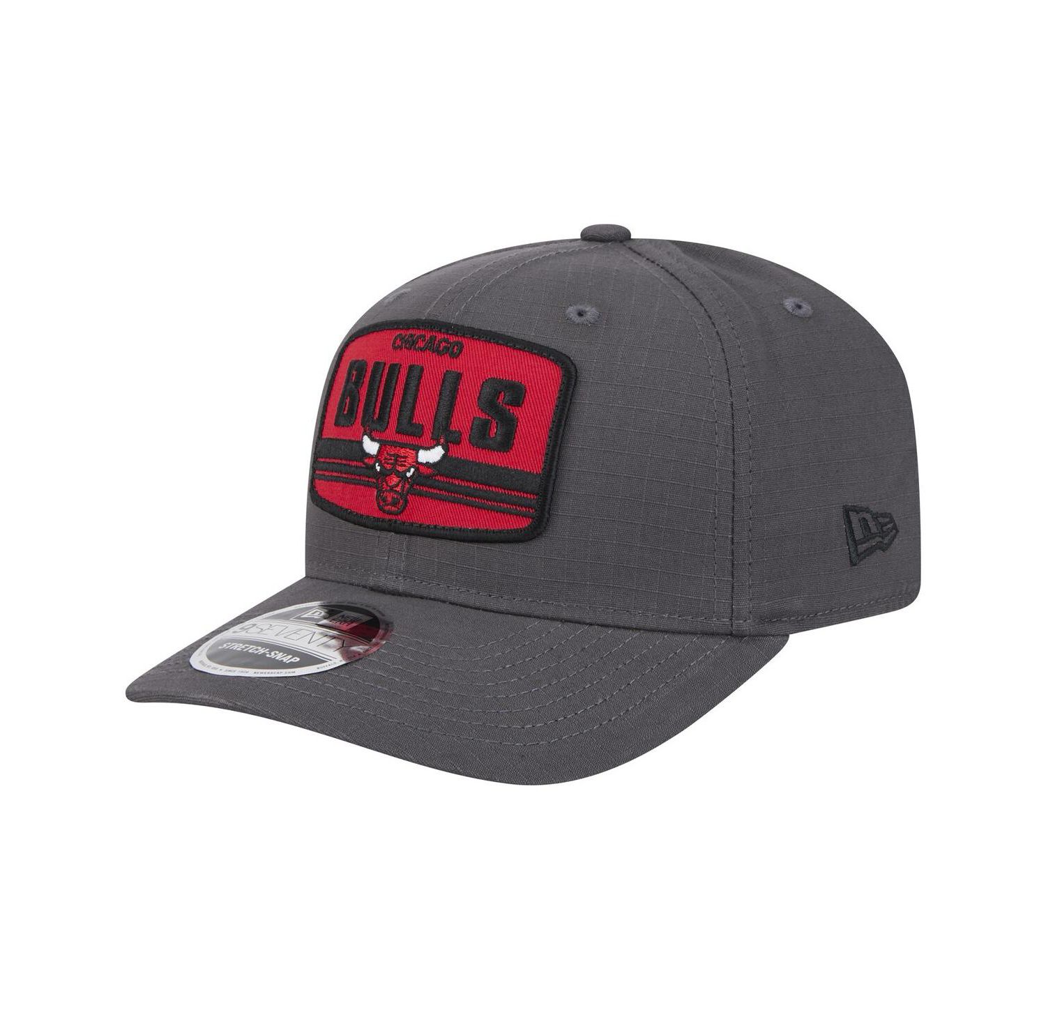 Men's Graphite Chicago Bulls Team Elevated Patch 9SEVENTY Adjustable Hat