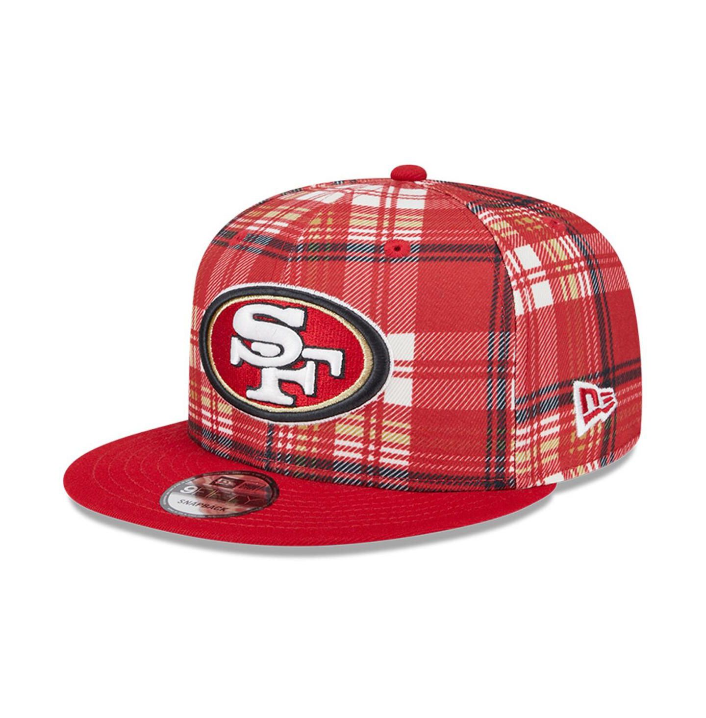 Мужская кепка New Era Scarlet San Francisco 49ers 2024 Sideline Statement 9FIFTY Snapback Hat — фото 1