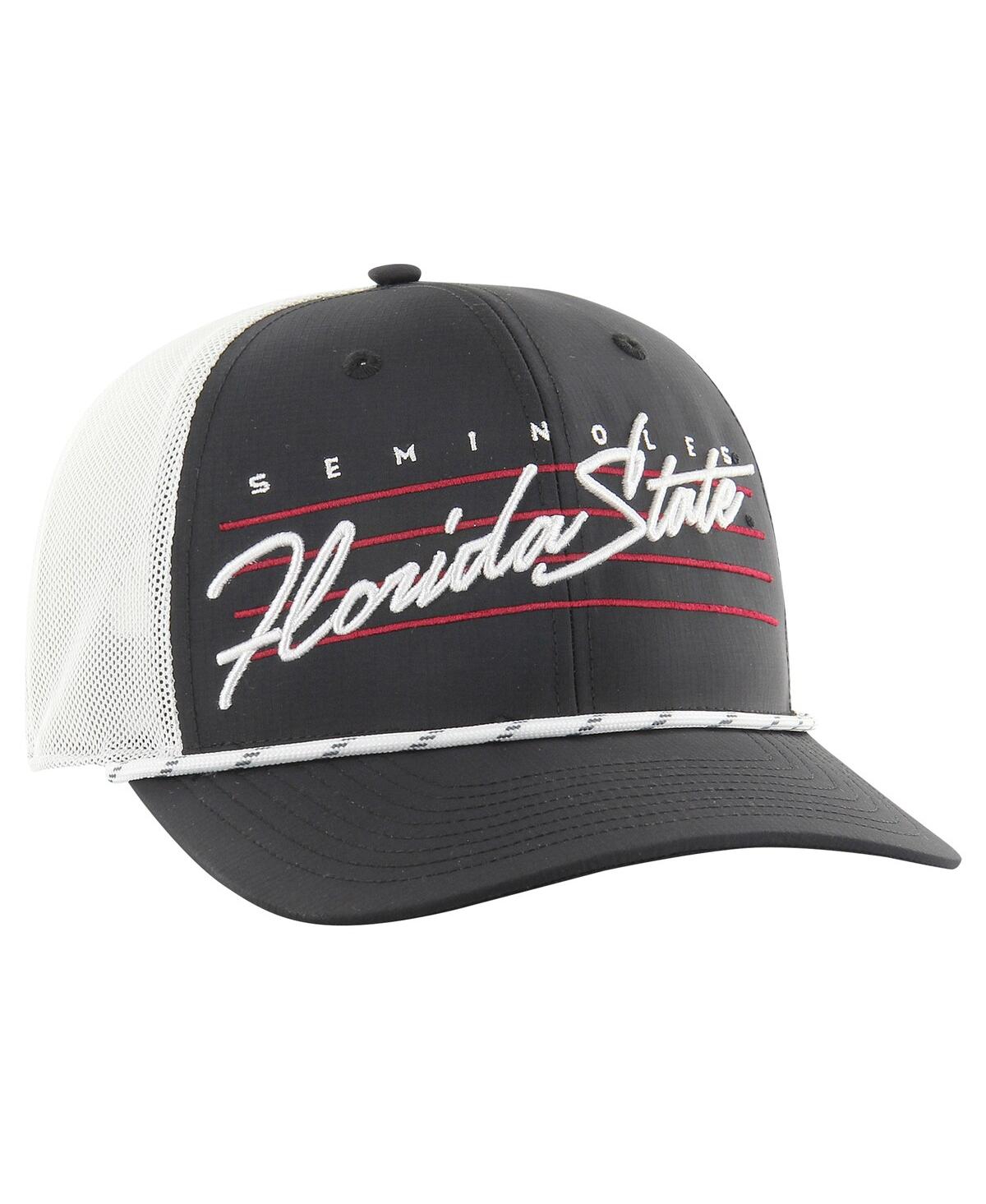 '47 Brand Men'sFlorida State Seminoles Downburst Trucker Adjustable Hat - Black