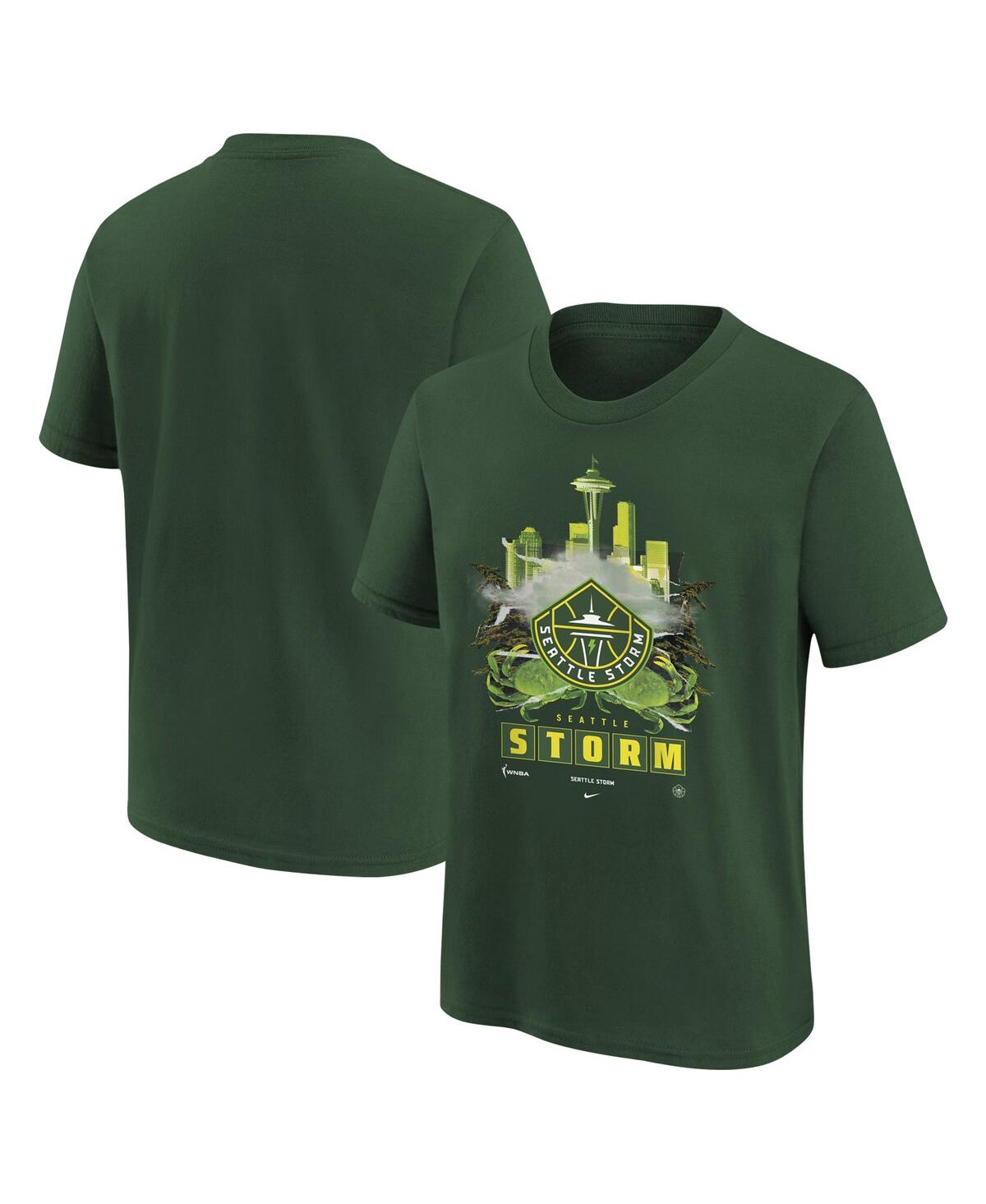 Nike Green Green Bay Packers Wordmark Logo Tri-blend T-shirt In Green