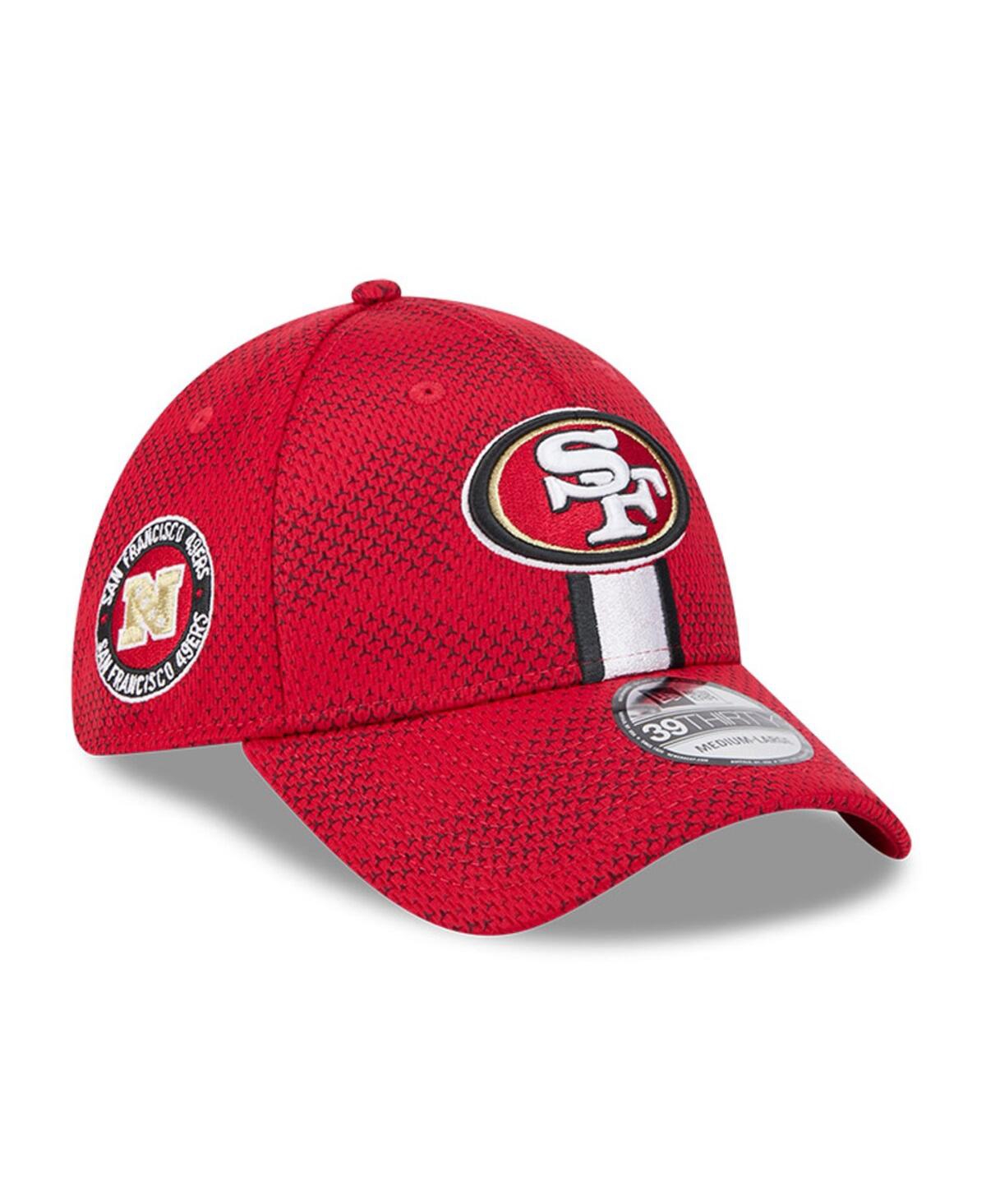 New Era Men's Scarlet San Francisco 49ers 2024 Sideline 39thirty Flex Hat In Scarlet
