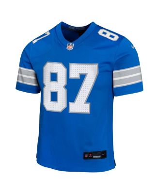 Big Boys and Girls Sam LaPorta Blue Detroit Lions Team Player Game Jersey