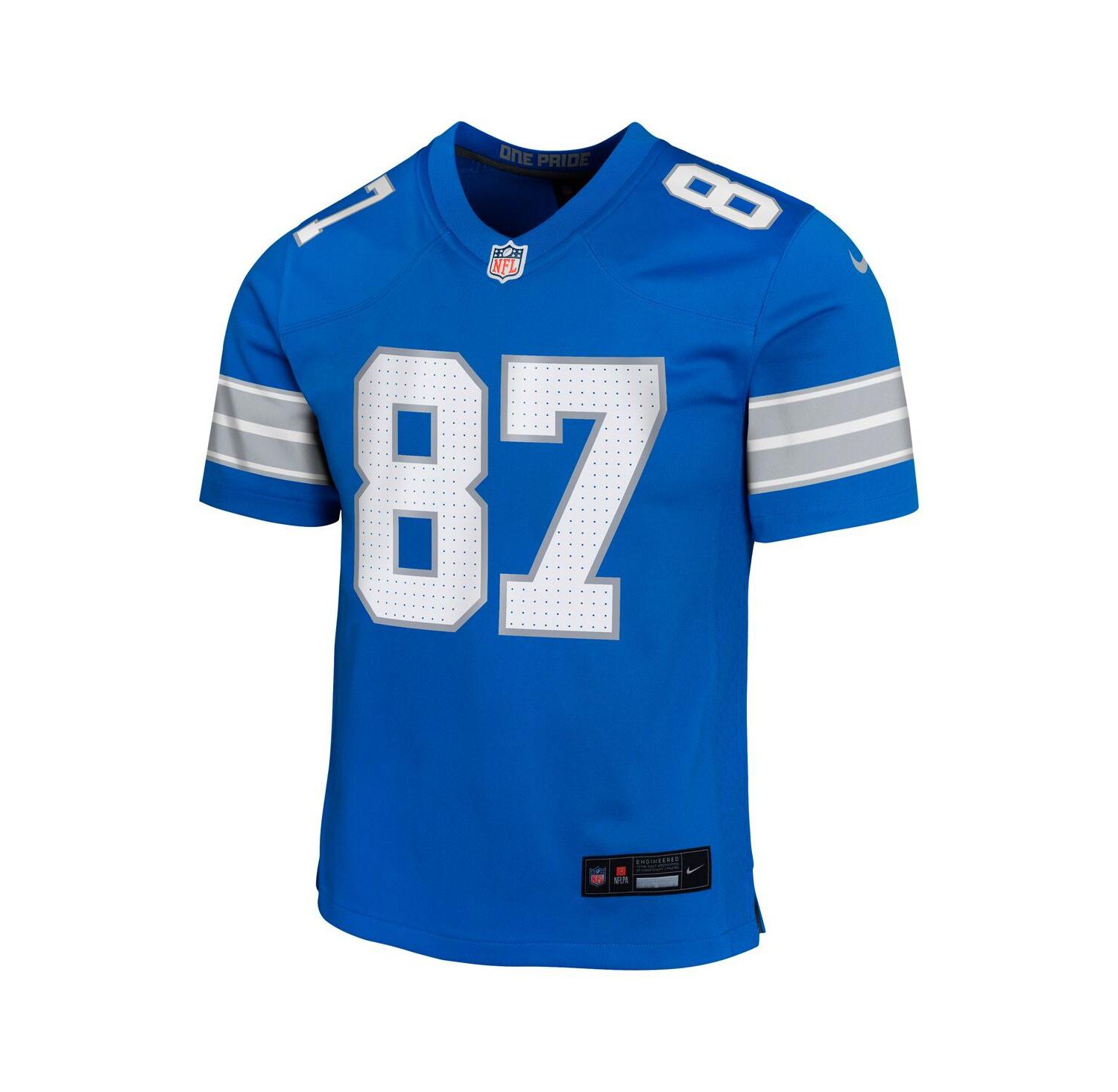 Big Boys and Girls Sam LaPorta Blue Detroit Lions Team Player Game Jersey