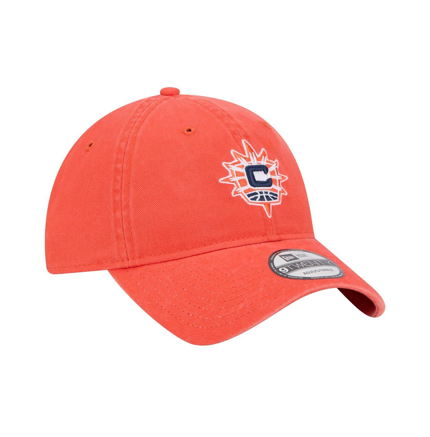 Кепка New Era Orange Connecticut Sun Core Logo 9TWENTY Adjustable Hat — фото 2