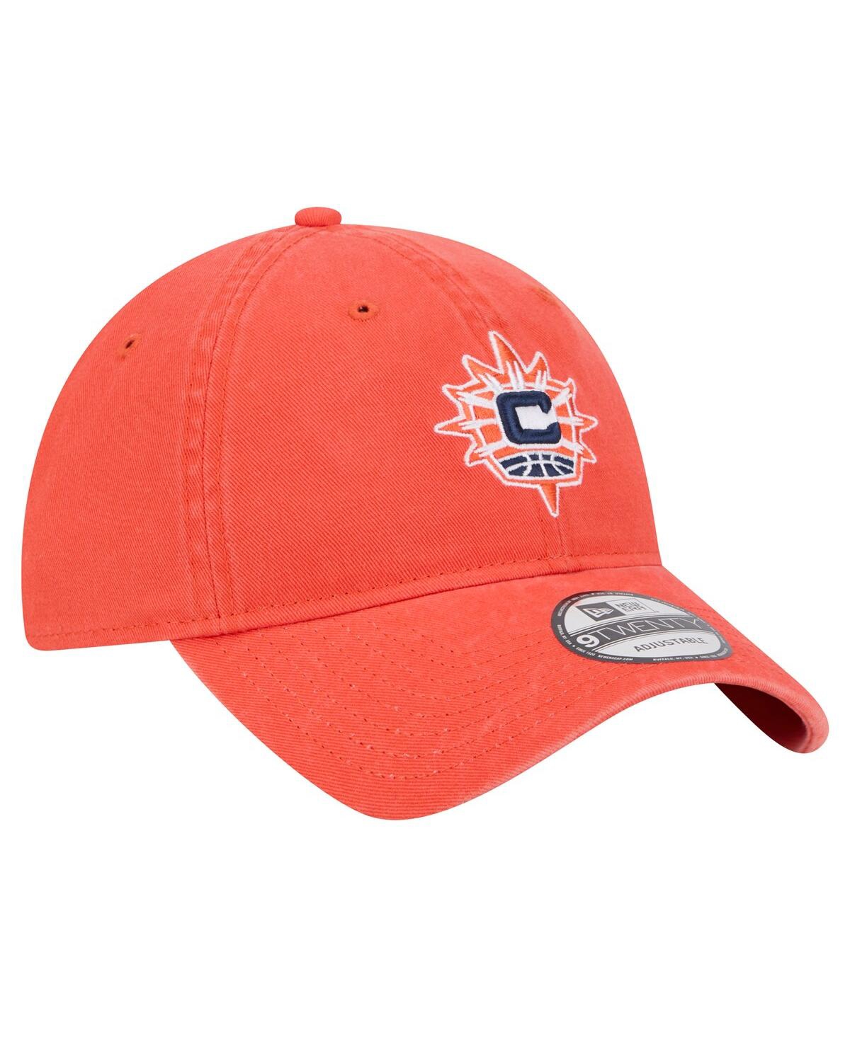 New Era Men's And Women's Orange Connecticut Sun Core Logo 9twenty Adjustable Hat In Orange