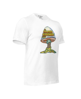 Men's and Women's White The Allman Brothers Band Color Mushroom Tri-Blend T-Shirt