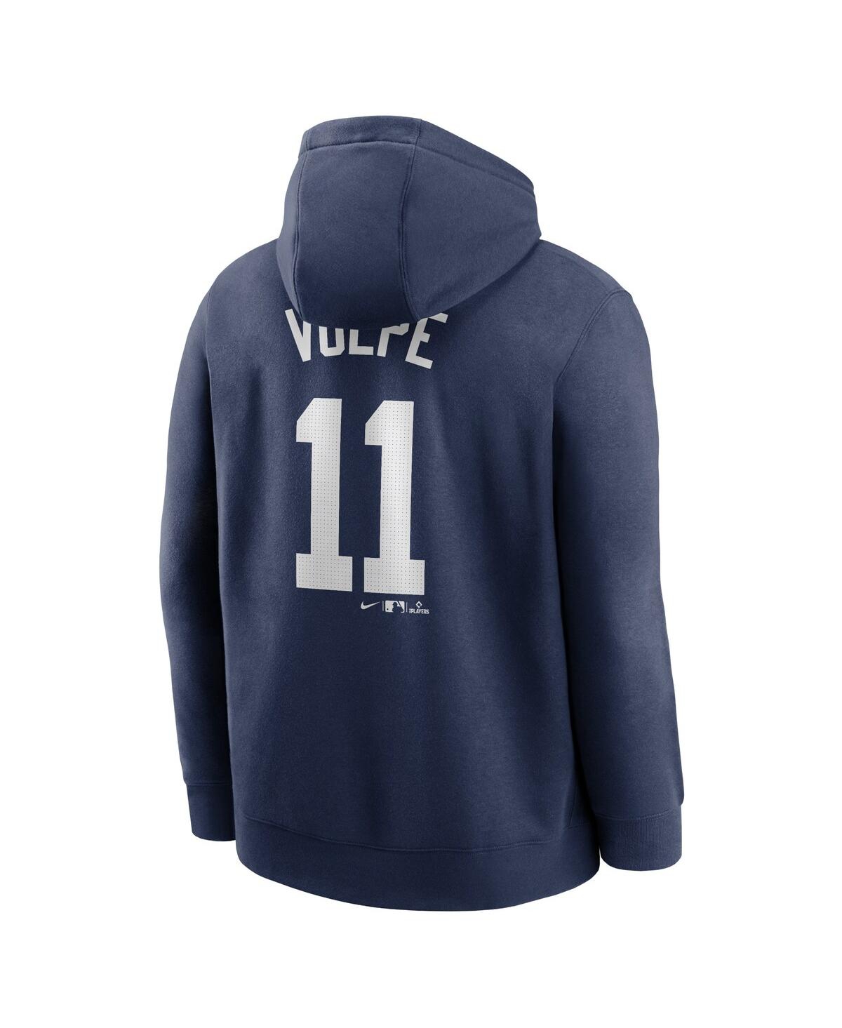 Nike Men's Anthony Volpe Navy New York Yankees Player Name Number Club Pullover Hoodie In Navy