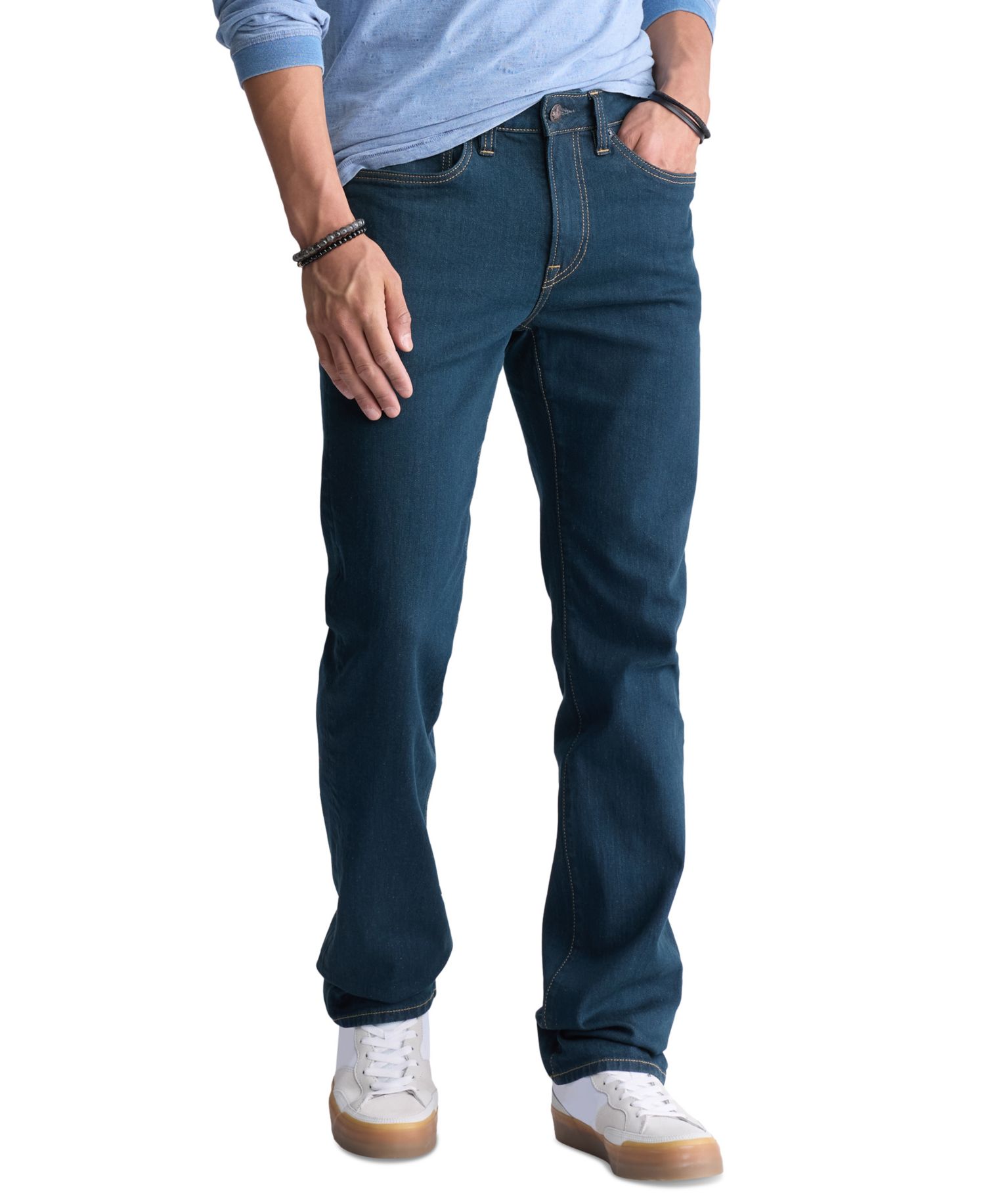 Men's Straight Six Jeans in Tinted Indigo