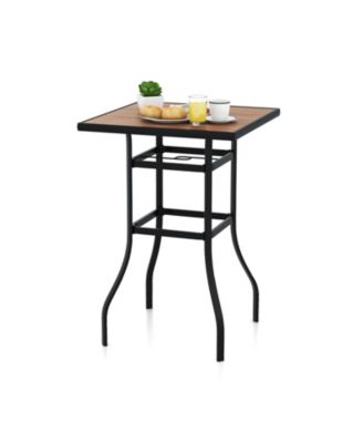 27.5 Inches Patio Bar Table for Garden Backyard Poolside