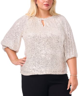 Vince Camuto high quality Plus Size Metallic Banded Top Sz 3X NWT