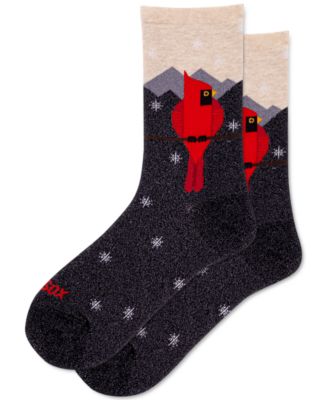Hot Sox - Women's Metallic Cardinal Crew Socks