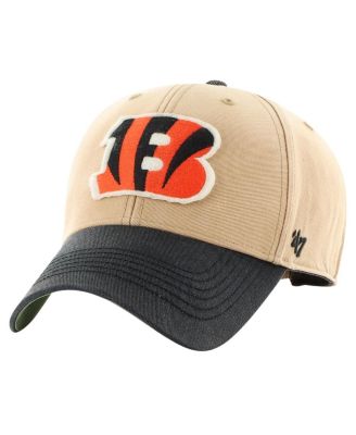 Men's Khaki/Black Cincinnati Bengals Dusted Sedgwick MVP Adjustable Hat