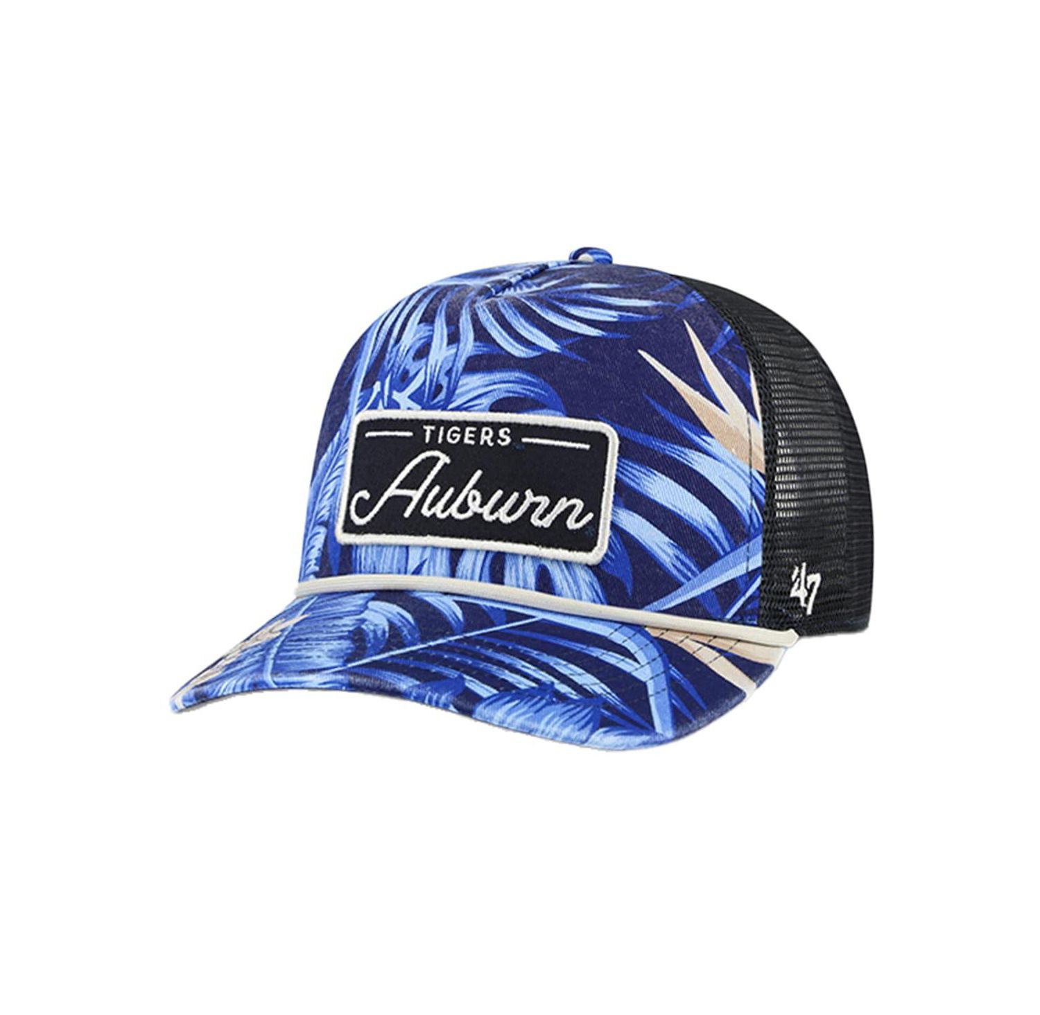 Men's Navy Auburn Tigers Tropicalia Hitch Adjustable Hat