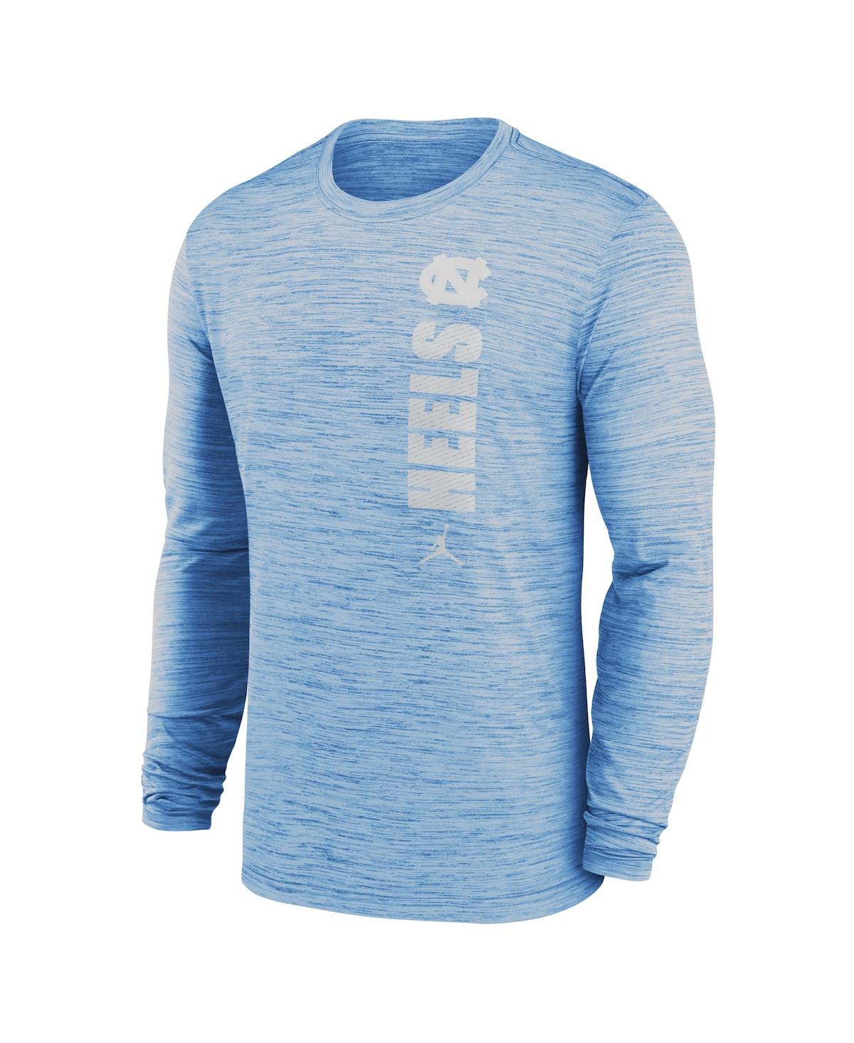 Jordan Men s Carolina Blue North Carolina Tar Heels 2024 Sideline Velocity Performance Long Sleeve T Shirt Light Blue Smart Closet