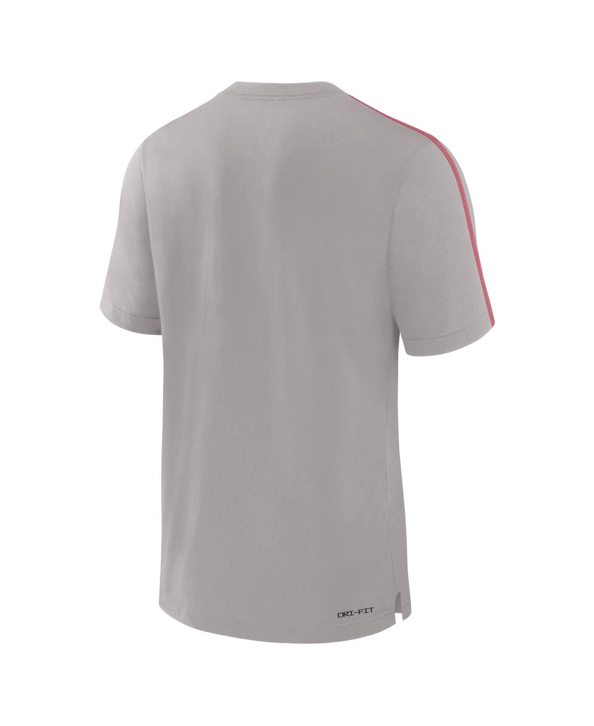 Nike Men's Ohio State Buckeyes 2024/25 Sideline Player Performance Tri-Blend T-Shirt - Red