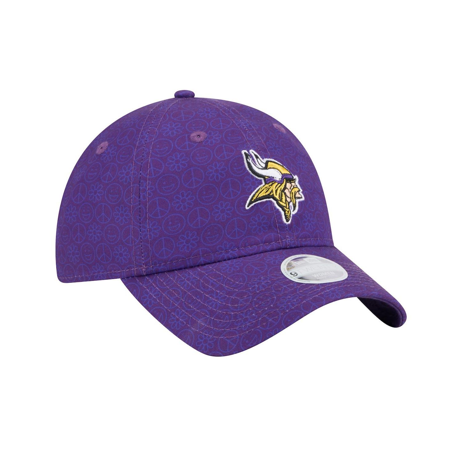 Women's Purple Minnesota Vikings Smiley 9TWENTY Adjustable Hat