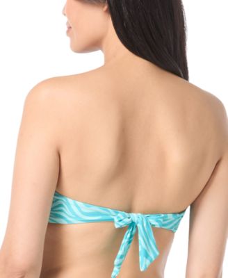 Women's Sequin Printed Bandeau Bikini Top