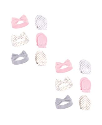 12Pc Headband and Scratch Mitten Set