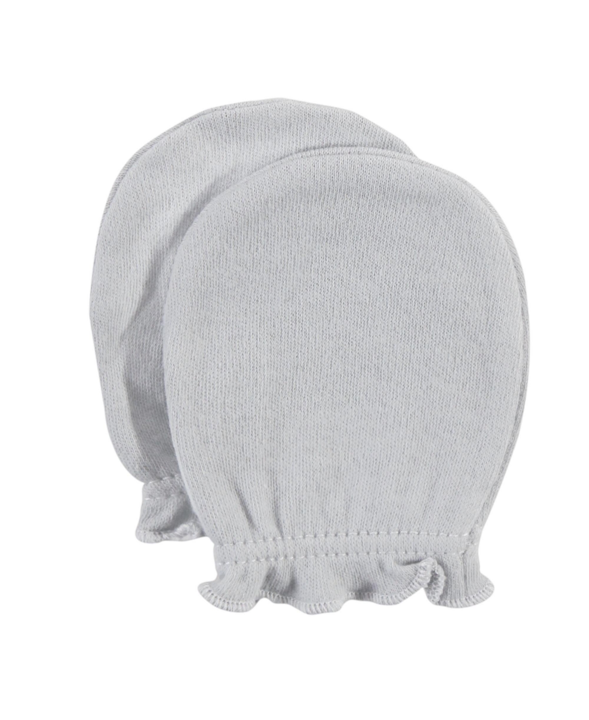 Hudson Baby Infant Cotton Scratch Mittens 10pk, Gray Elephant, One Size