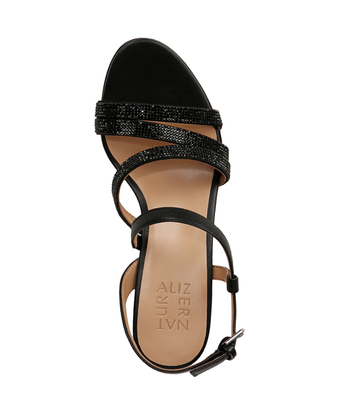 Женские сандалии Naturalizer Bridget 4 Rhinestone Strappy, цвет: Чёрная искусственная кожа — фото 4