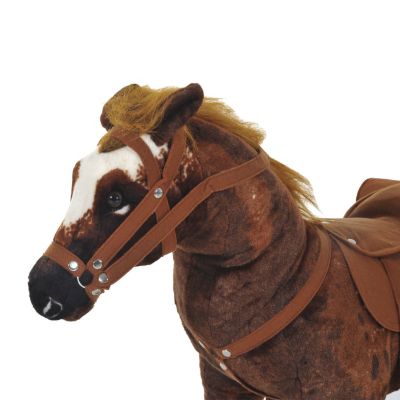 Plush Sound Riding Horse for Toddlers with Neighing and Galloping