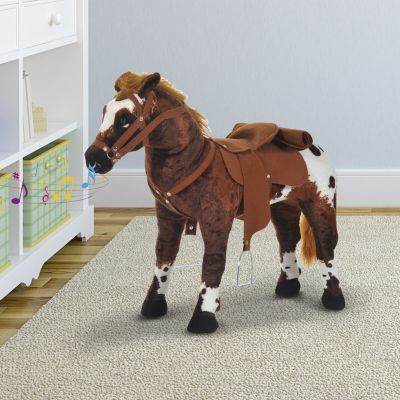 Plush Sound Riding Horse for Toddlers with Neighing and Galloping
