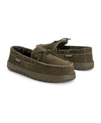 Men's Paul Printed Berber Suede Moccasin Slippers