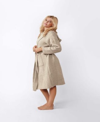 Ribbed Hooded Bath Robe