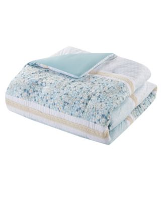 Caralie Seersucker 5-Pc. Comforter Set, Full/Queen