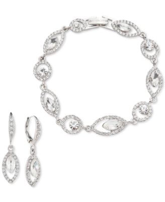 'NEW' Givenchy Silver store Bracelet Earring Set