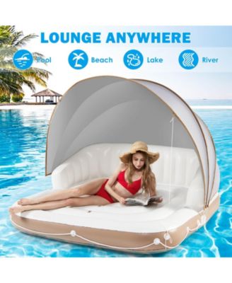 Inflatable Pool Float Lounge Swimming Raft