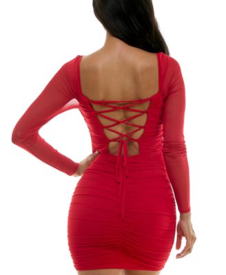 Платье Emma со шнуровкой и рюшами на спине от City Studios Juniors