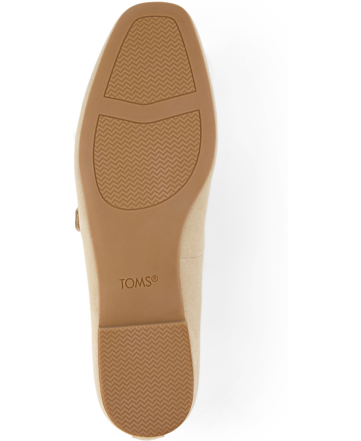 Toms Bianca Mary Jane Flat In Oatmeal Suede