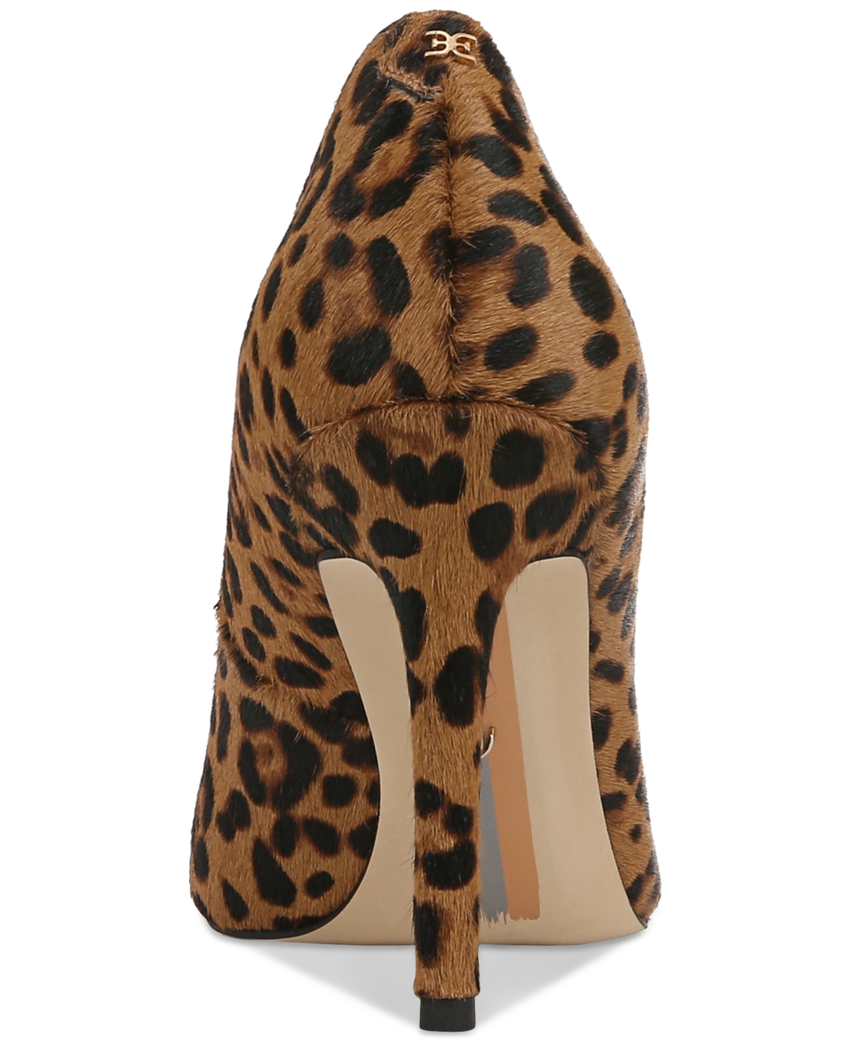 Sam Edelman Hazel Pointed Toe Pump Granada Tan Leopard Leather In Multi