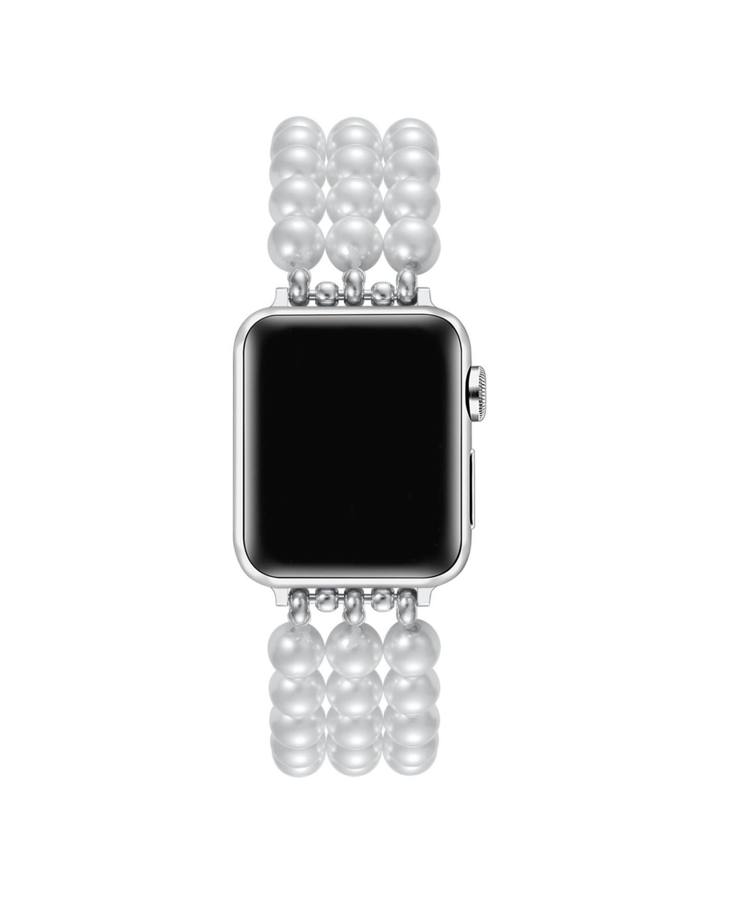 Ремешок для часов Posh Tech Violet Faux Cultivated Pearl Band for Apple Watch 44,45,46,49mm, цвет: Белый — фото 3