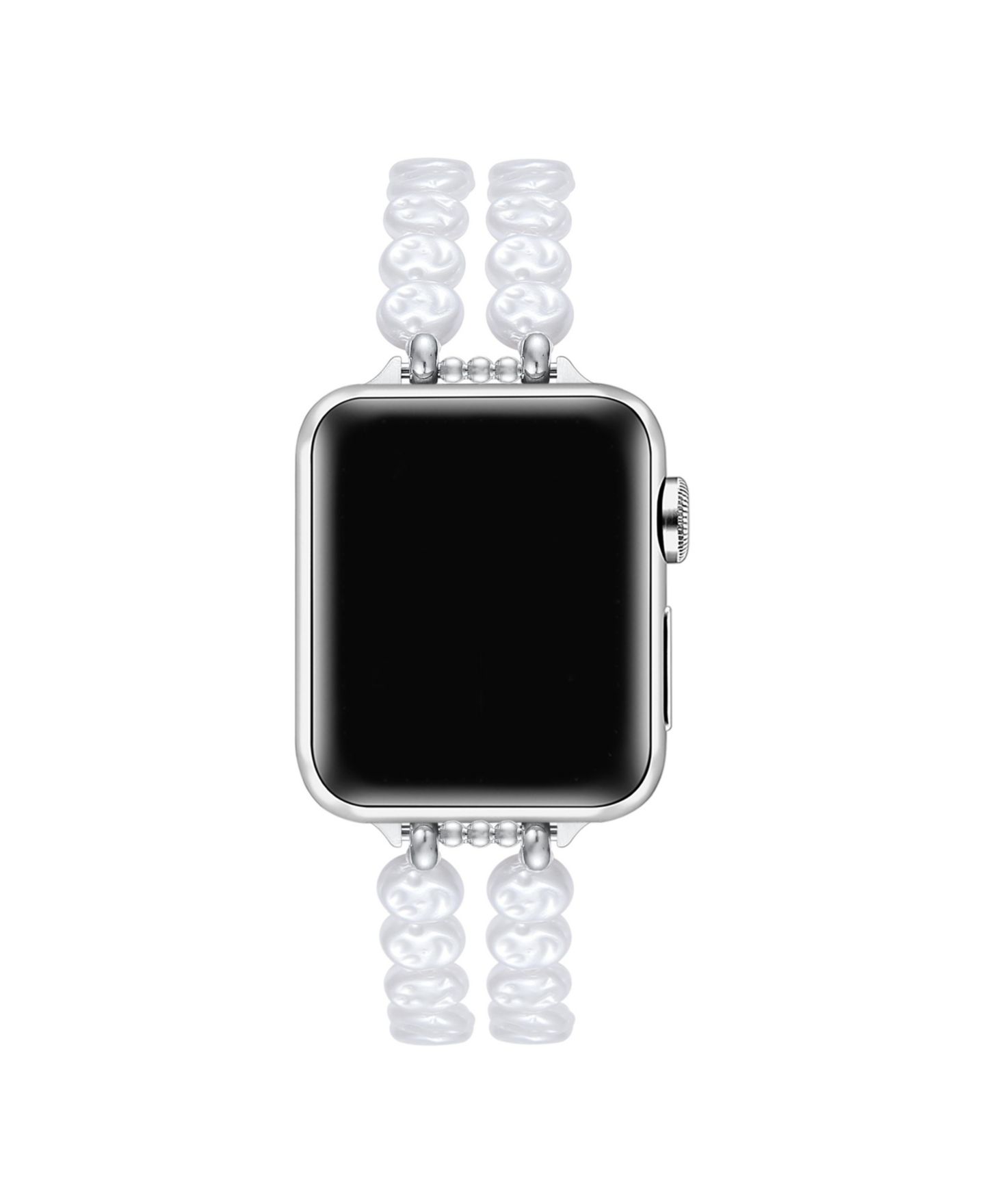 Ремешок для часов Posh Tech Eloise Faux Pearl Band for Apple Watch 44,45,46,49mm, цвет: Белый / Золотой — фото 6