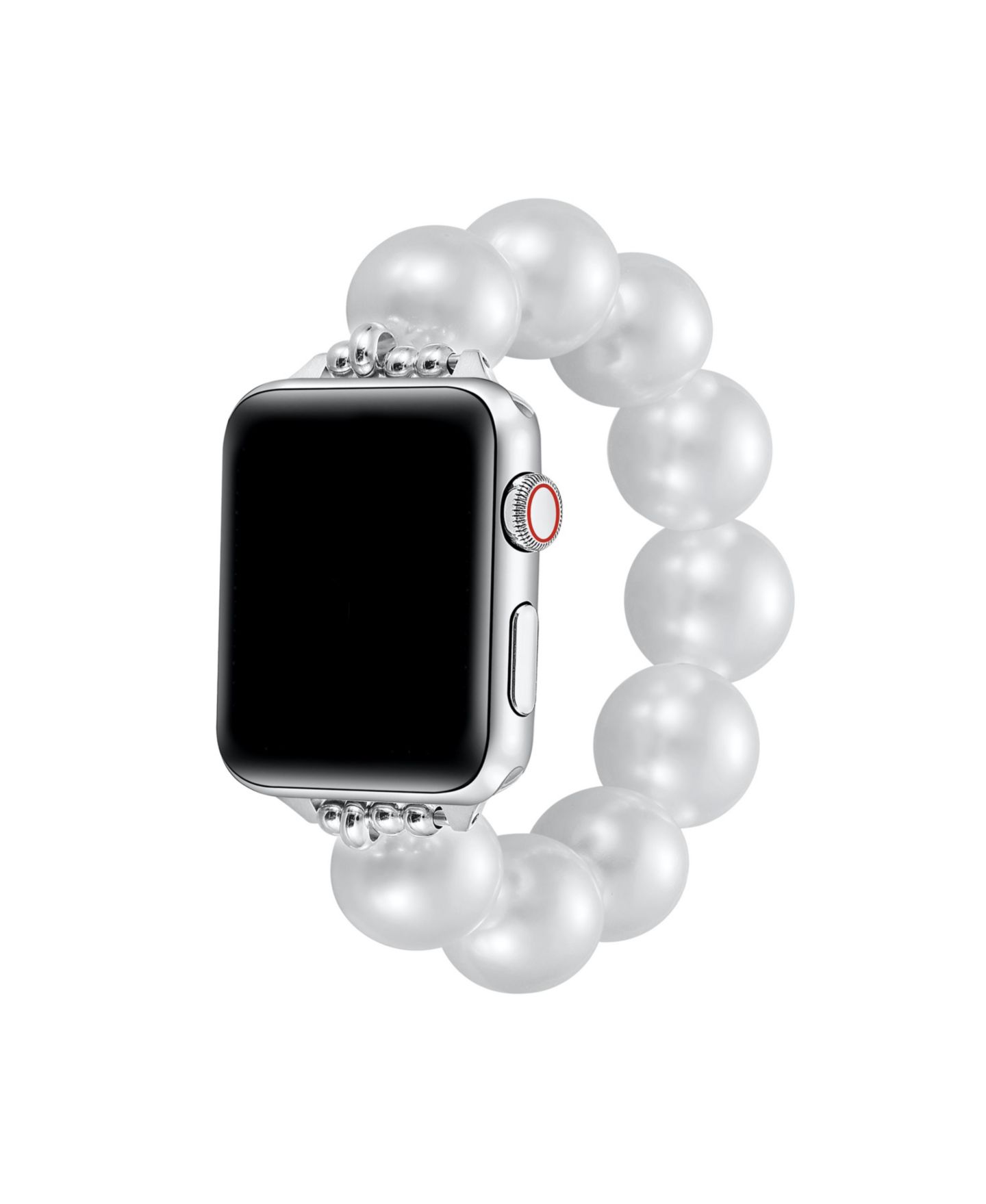 Ремешок для часов Posh Tech Violet Faux Pearl Band for Apple Watch 44,45,46,49mm, цвет: Белый — фото 1