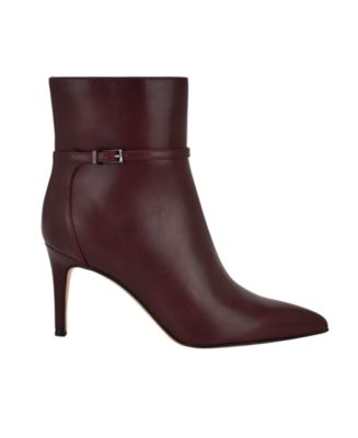 Women's Vivera Buckle Strap Stiletto Dress Booties