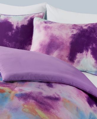 Intelligent Design Cassiopeia Watercolor Tie Dye 3-Pc. Duvet Cover Set, Twin/Twin XL