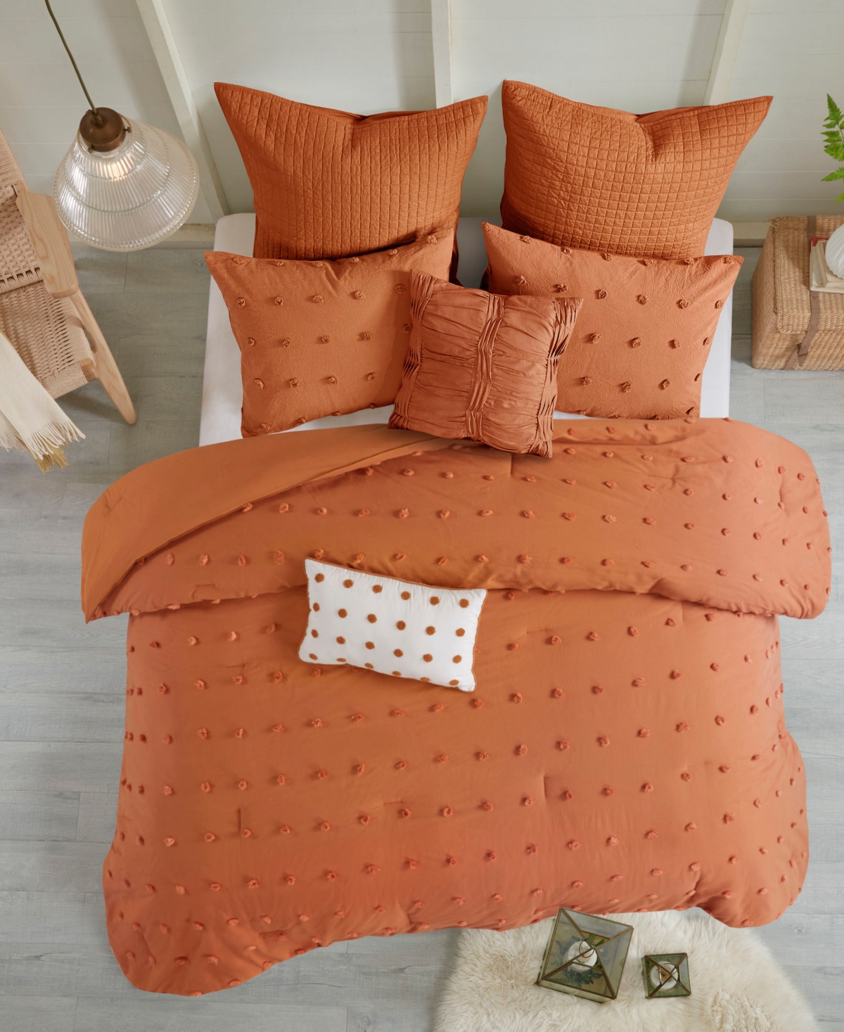 Intelligent Design Brooklyn Jacquard Cotton -Pc. Comforter Set