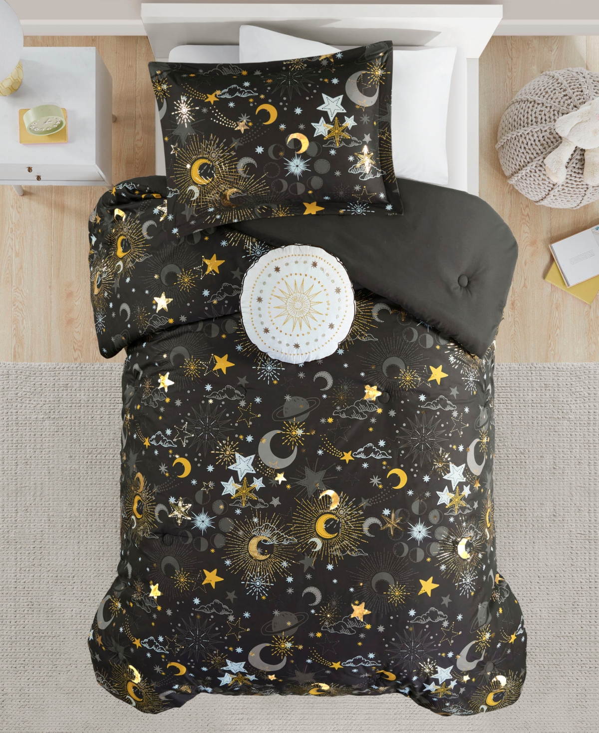 Intelligent Design Celia Starry Sky Metallic 3-pc. Comforter Set, Twin