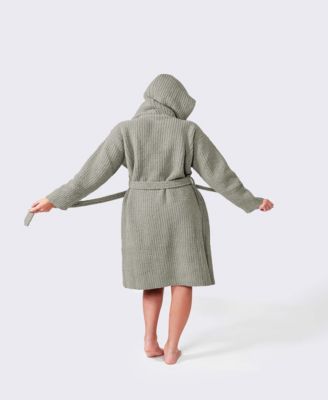 Ribbed Hooded Bath Robe