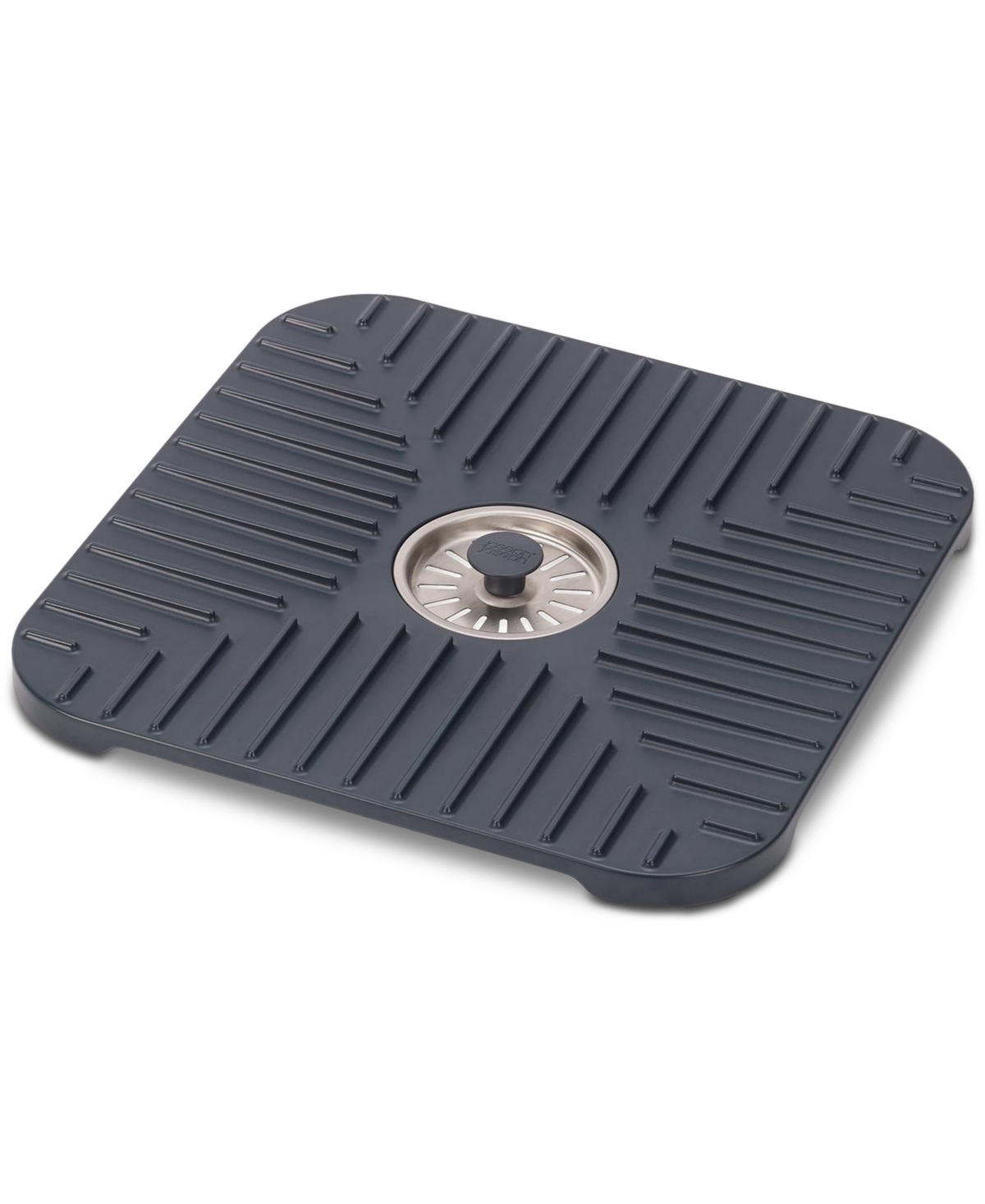 Sinkshield Sink Protecting Mat With Draining Plug - Grey